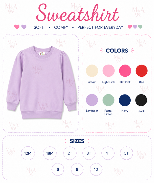 BB PUFF SLEEVE SWEATSHIRT