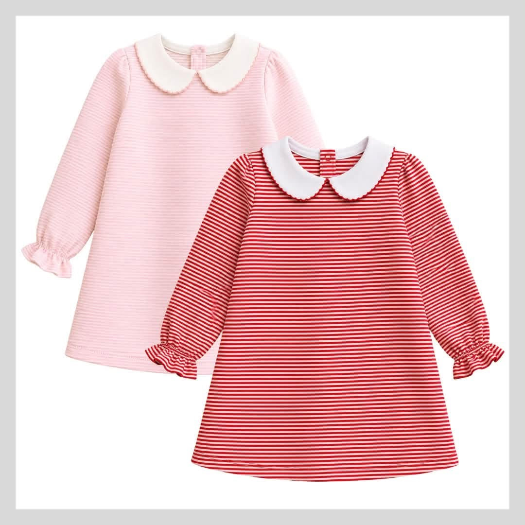 PREORDER… Stripped Collared  Dress
